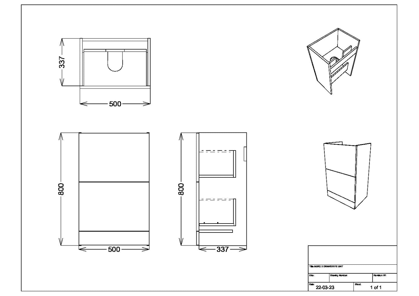 Muro 500 Floor Cabinet