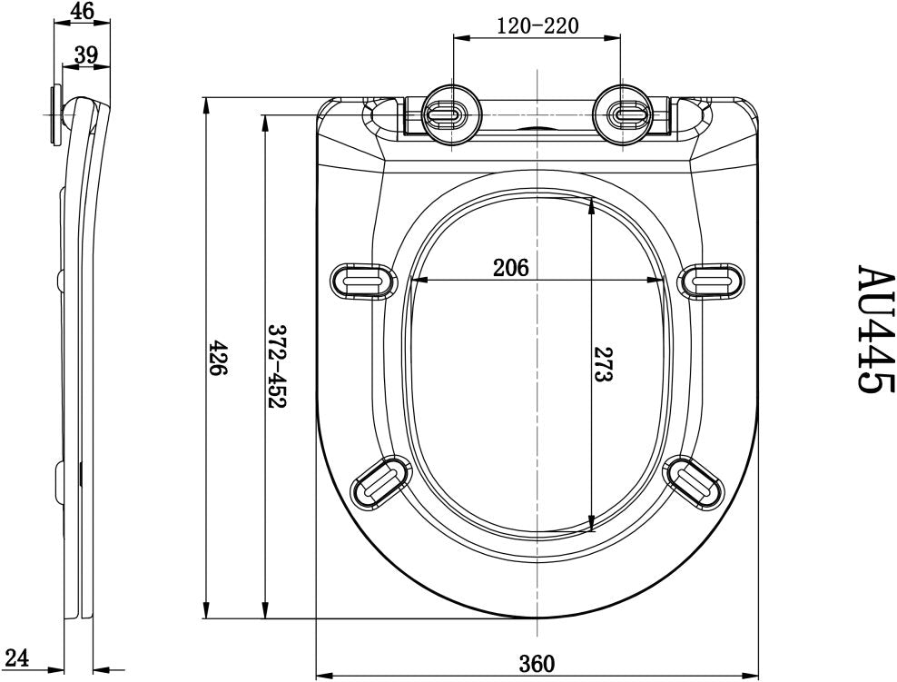 Belini Rimless Open Back Pan Including Cistern & Soft Close Seat