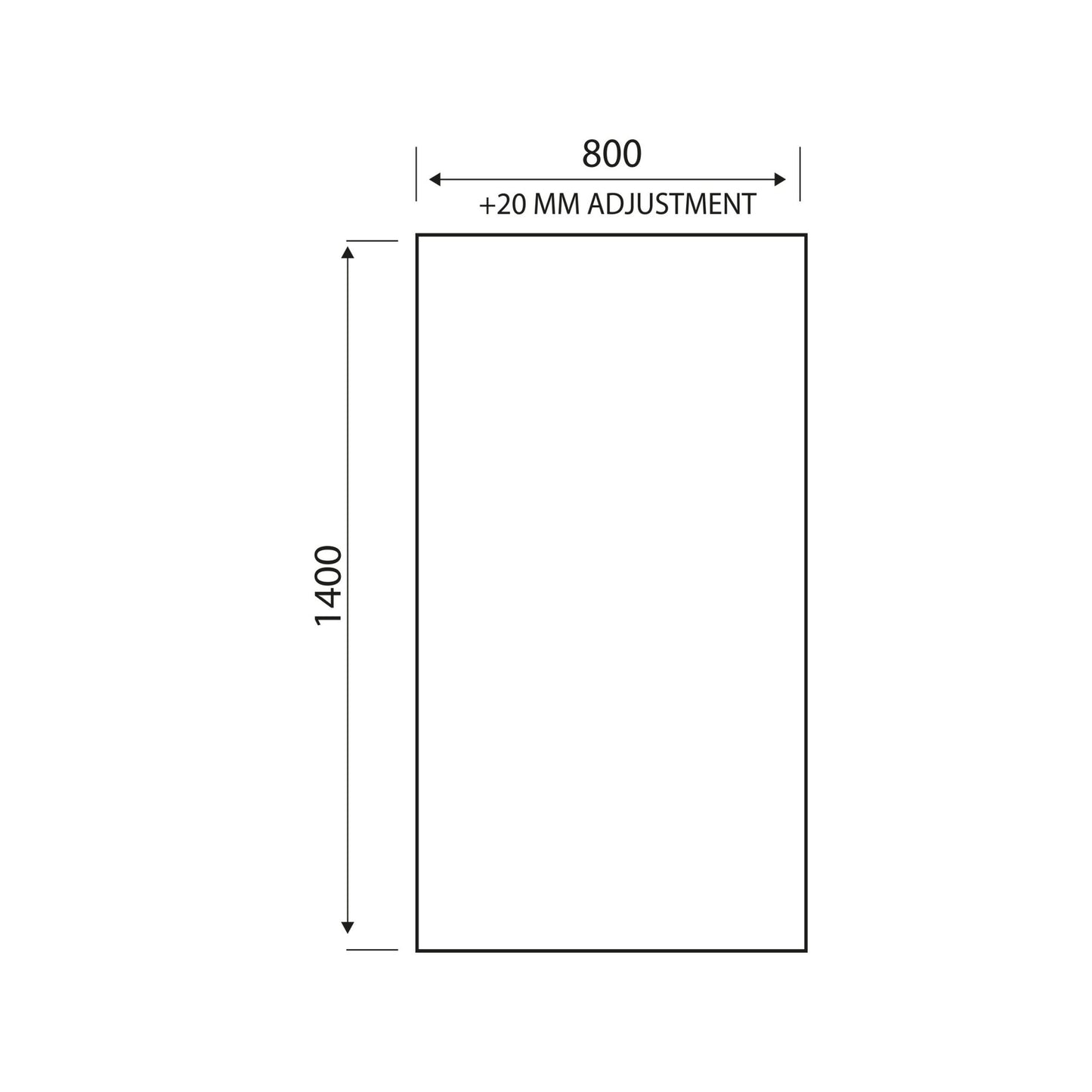 S6 Square Edge Bath Screen