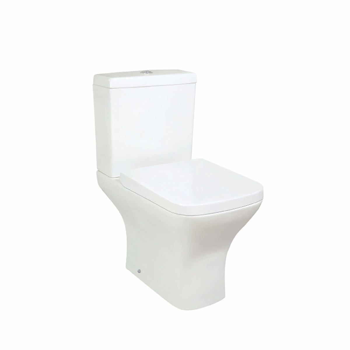 Porto Rimless Open Back Pan Including Cistern & Wrap Over Seat
