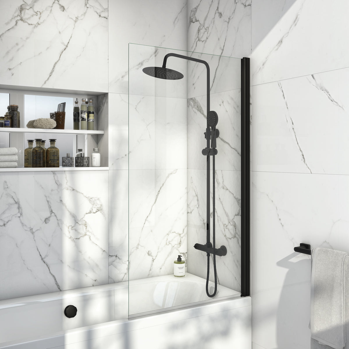 S6 Black Square Screen Bath Screen