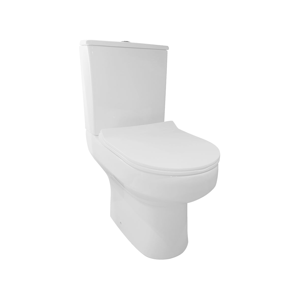 Spa Rimless Open Back Pan Including Cistern & Shaped Soft Close Seat