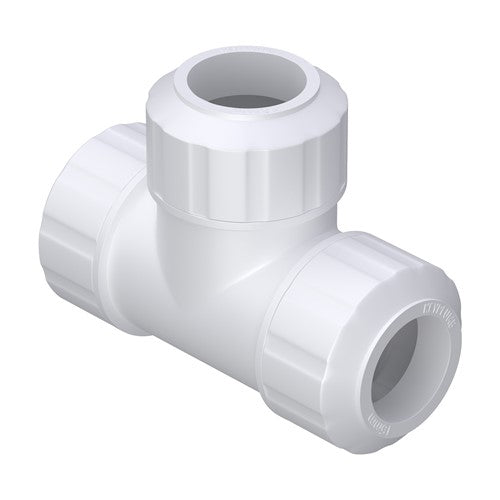 KeyPlumb PB Equal Tee - 22mm - White