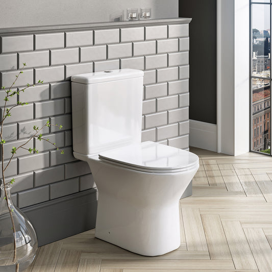 Middleton Rimless Open Back Pan Including Cistern & Soft Close seat