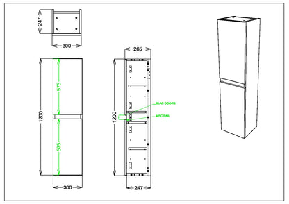 Aubrey Tall Boy Cabinet