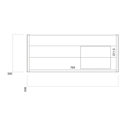 Muro 800 Wall Hung Cabinet