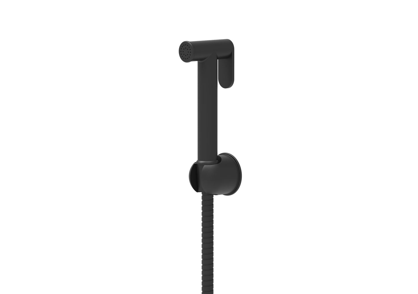 Douche Handset, Flexi and Holder Black