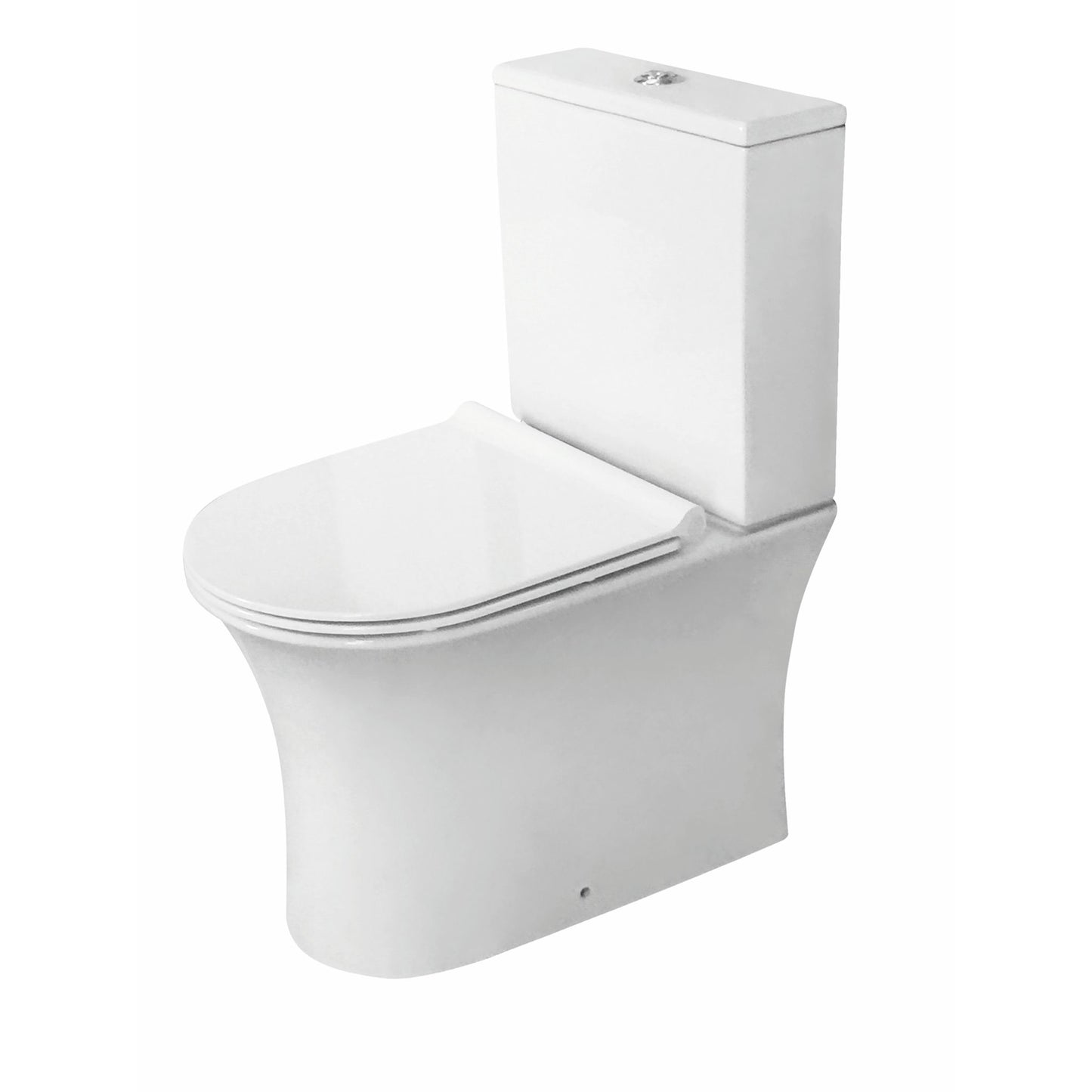 Deia Rimless Comfort Height Closed Back Pan Including Cistern & Soft Close Seat