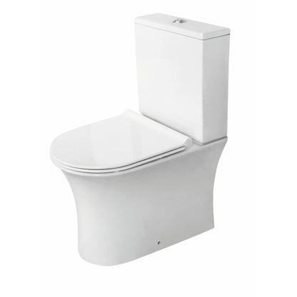 Deia Rimless Comfort Height Closed Back Pan Including Cistern & Soft Close Seat