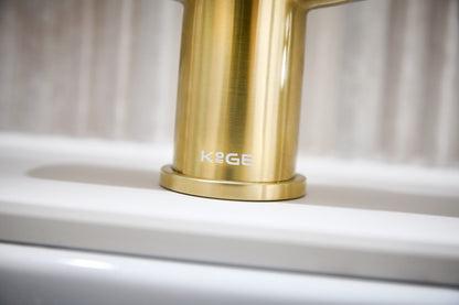 KoGE 3-in-1 Swan Spout Hot Water Tap | Brushed Brass