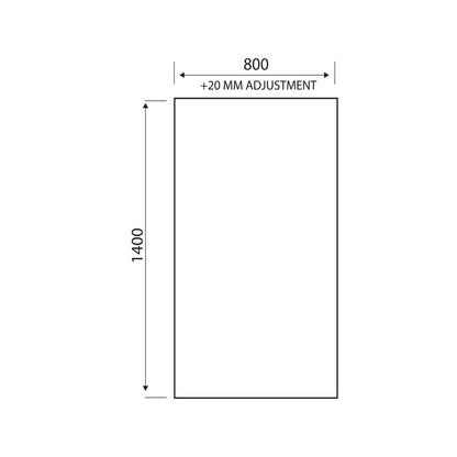 S6 Square Edge Bath Screen