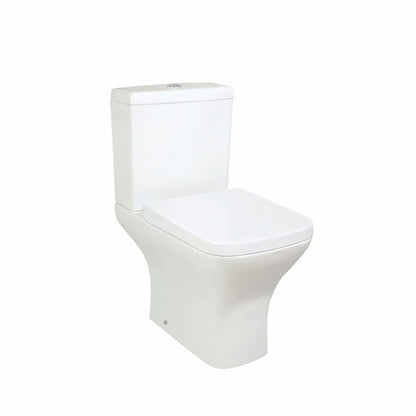 Porto Rimless Open Back Pan Including Cistern & Wrap Over Seat