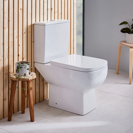 Choices 600 Open Back Pan Including Cistern & Soft Close Seat