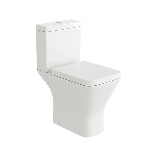 Porto Rimless Open Back Pan Comfort Height, Cistern & Wrap Over Seat
